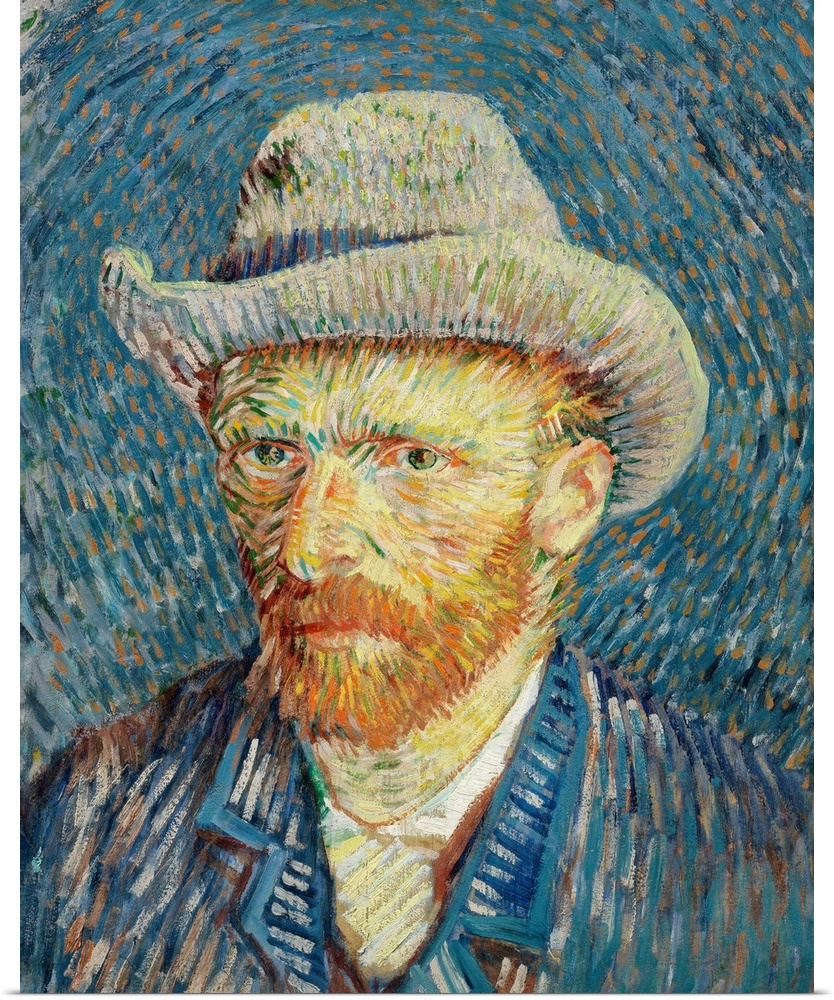 Vincent van Gogh (Dutch, 18531890), Self-Portrait with Grey Felt Hat, September-October 1887, oil on canvas, Van Gogh Muse...
