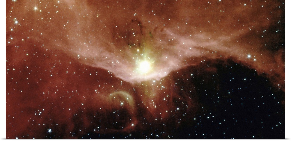 Sharpless 140 nebula in Cepheus constellation (infrared)