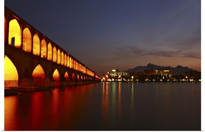 Si-o-Seh Bridge or Pol-e Si-o-Seh, Bridge of 33 Arches or Allahverdi Khan Bridge.