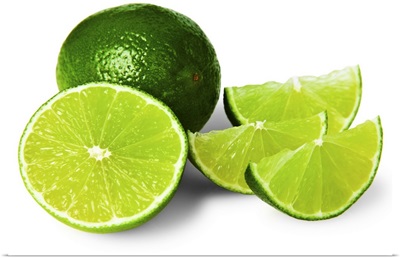 Sliced lime wedge