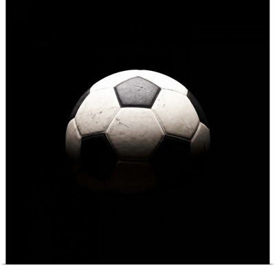 Soccer ball in shadows