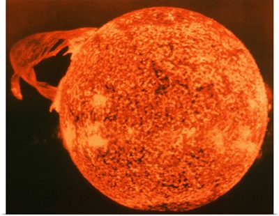 Solar flare on sun