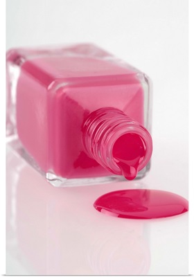 Spilled container of nail polish