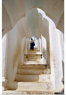 Stairway in Hsinbyume Pagoda, Myanmar