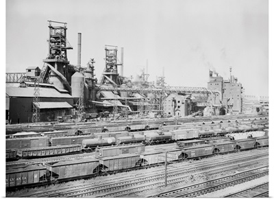 Steel Mill In Youngstown, Ohio, 1956