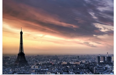 Sunrise over the Eiffel Tower, Paris