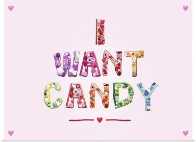 Sweets and Candy spelling I Want Candy