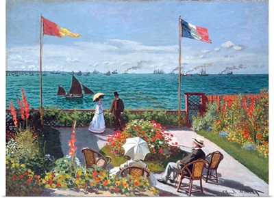 Terrasse at Sainte-Adresse (Terrace At Sainte-Adresse) By Claude Monet