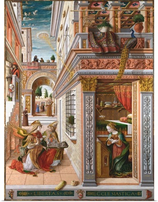 The Annunciation With Saint Emidius By Carlo Crivelli
