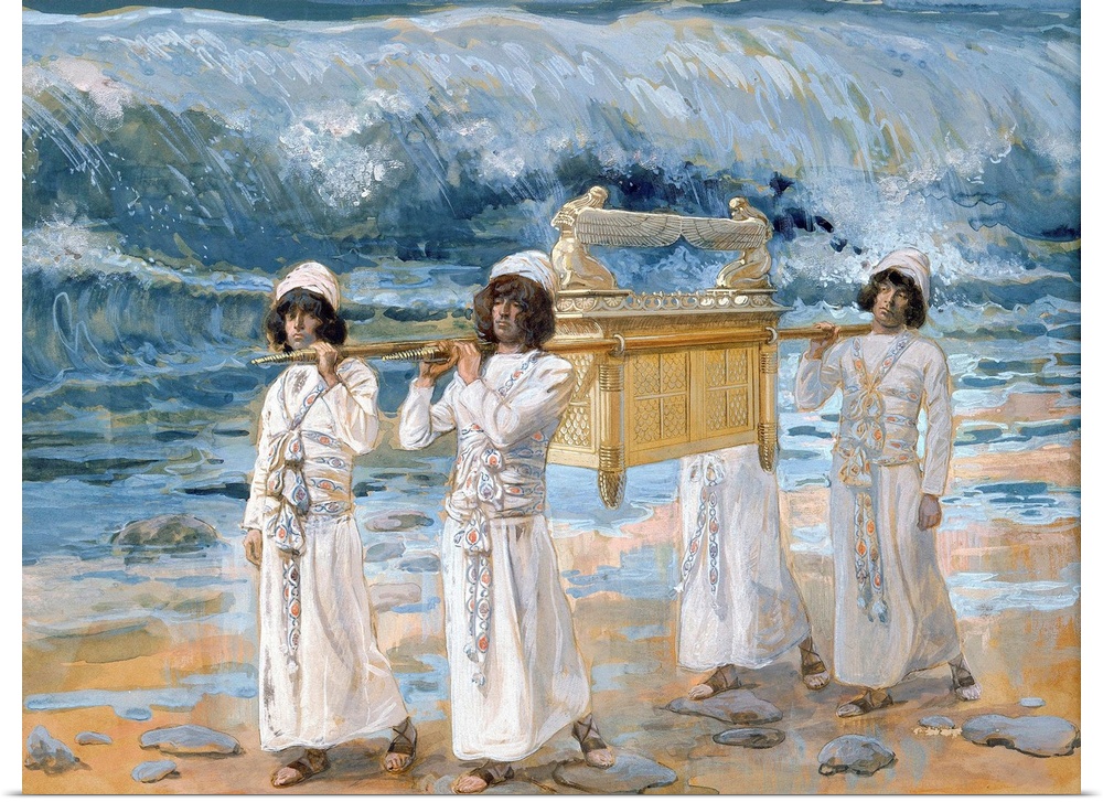 James Jacques Joseph Tissot (French, 1836-1902), The Ark of the Covenant Passes Over the Jordan, c. 1896-1902, gouache on ...