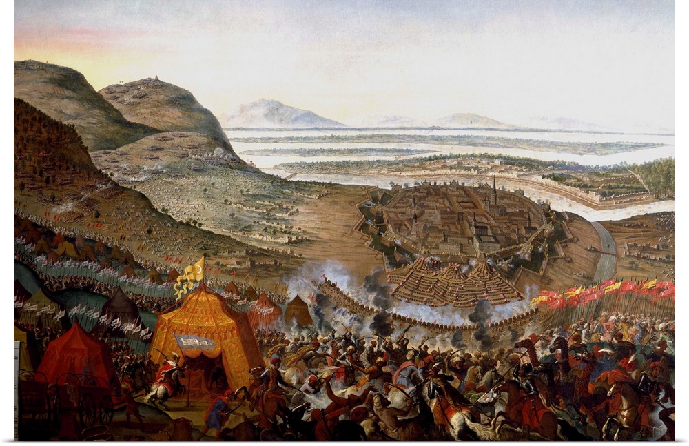 The Battle of Kahlenberg (Battle of Vienna) at the Second Siege of Vienna - painting by Frans Geffels - 184 x 272 cms Vien...