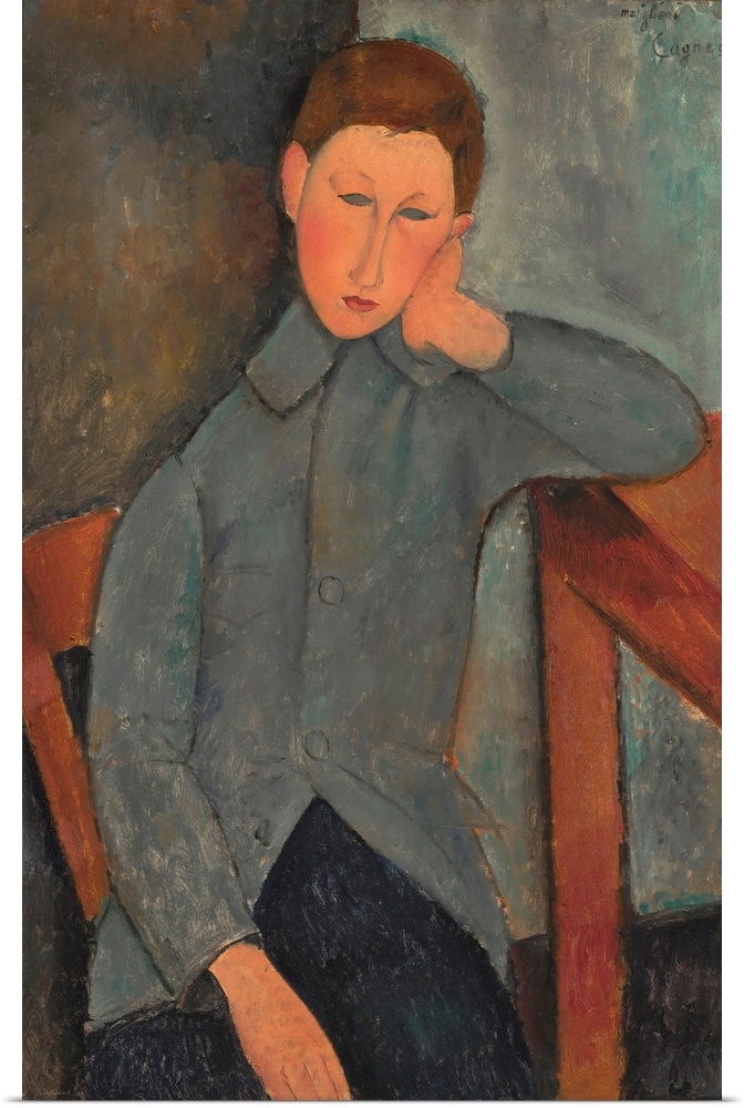 Amedeo Modigliani (Italian, 18841920), The Boy, 1919, oil on canvas, 36 1/4 x 23 3/4 in., Indianapolis Museum of Art.