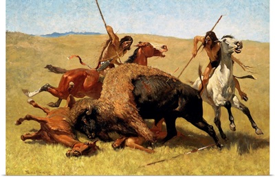 The Buffalo Hunt By Frederic Remington