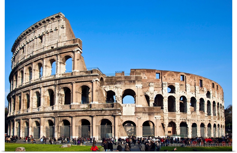 The Colosseum or Roman Coliseum, originally the Flavian Amphitheatre (Latin: Amphitheatrum Flavium, Italian Anfiteatro Fla...