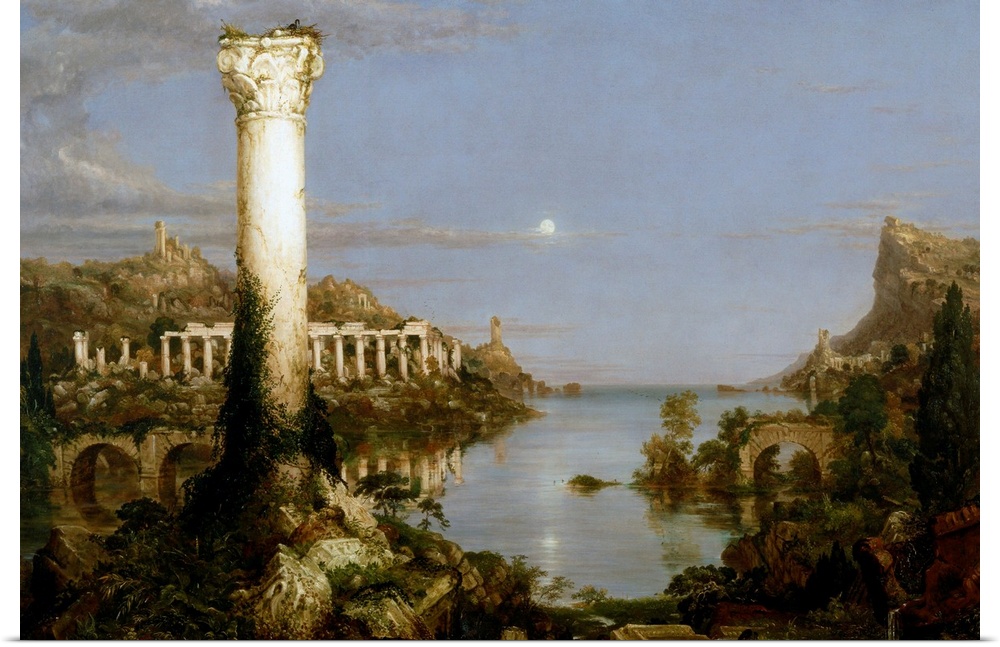 Thomas Cole (British, 1801-1848), The Course of Empire - Desolation, 1836, oil on canvas, 39.5  63.5 in, New York Historic...