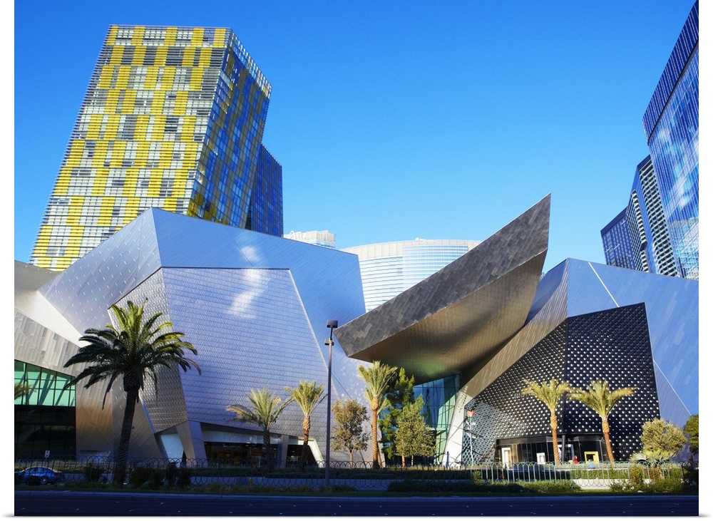 Shot of 'The Crystals' shopping mall designed by Daniel Libeskind and opened on December 3rd 2009. It features casino's, d...