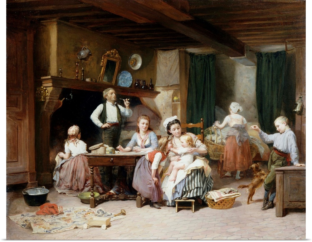 The Happy Family By Charles Auguste Romain Lobbedez
