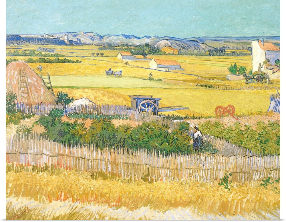 Vincent van Gogh (Dutch, 1853-1890), The Harvest, 1888. Oil on canvas, 92 x 73 cm (36.2 x 28.7 in). Van Gogh Museum, Amste...