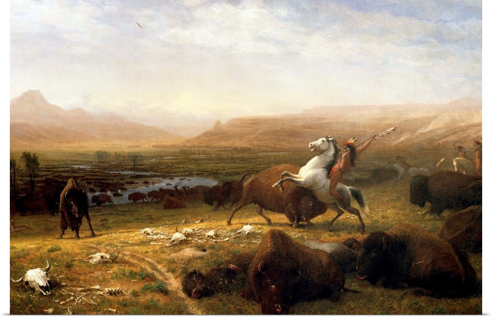 Albert Bierstadt (American, 1830-1902), The Last of the Buffalo, c. 1888, oil on canvas, Buffalo Bill Historical Center, C...