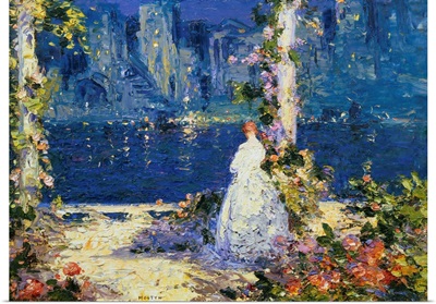The Lights Across The Water By Thomas Edwin Mostyn