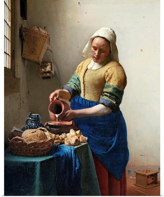 The Milkmaid By Jan Vermeer