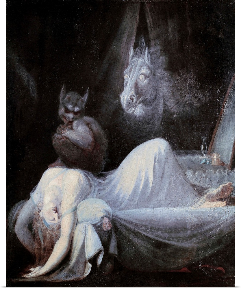 The Nightmare. Painting by Johann Heinrich Fussli (Henry Fuseli) (1741 - 1825), Swiss School, 1782. Goethe Museum, Frankfu...