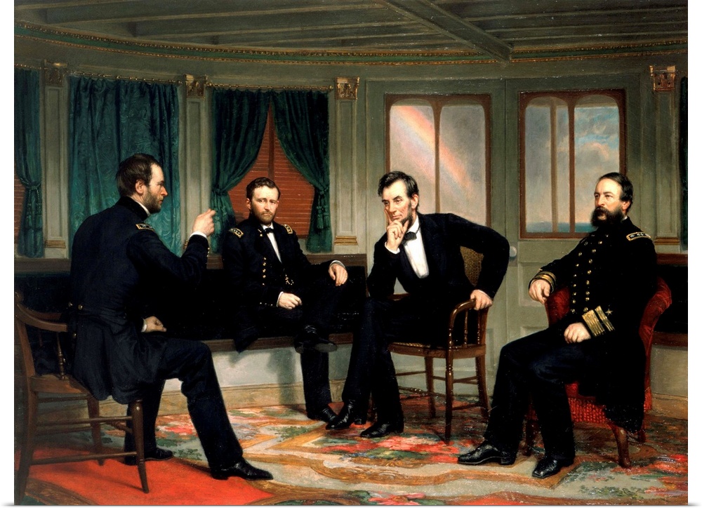 Circa 1868, oil on canvas, 119.7 x 159.1 cm (47.13 x 62.64 in). Located in the White House, Washington, DC, USA. Sherman, ...