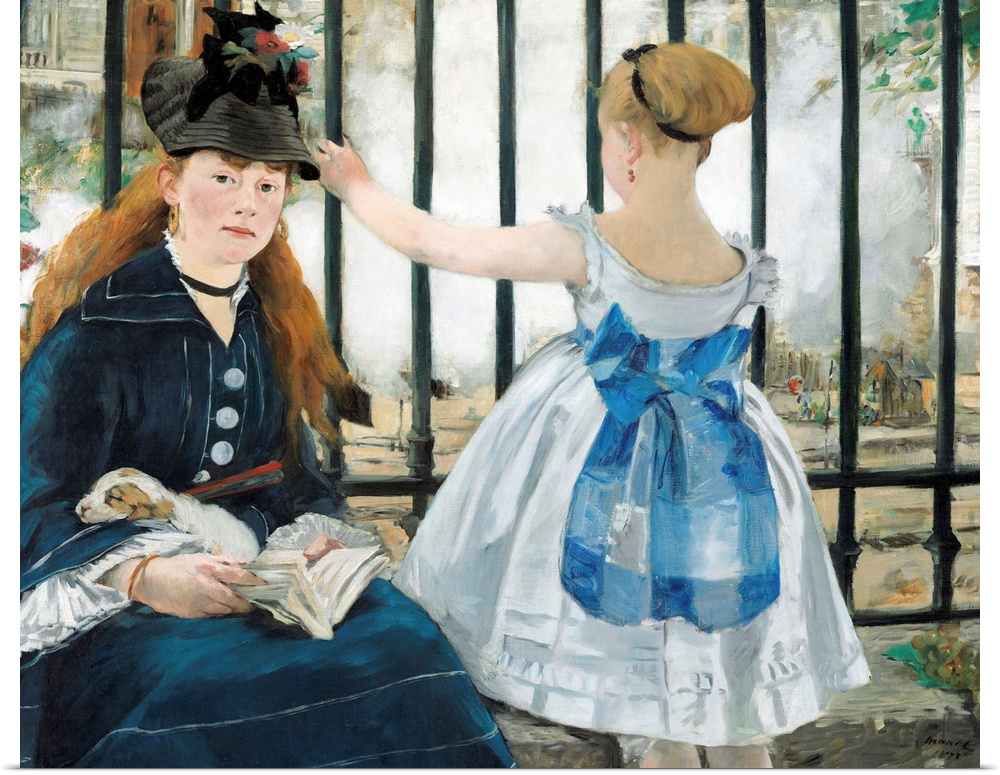 Edouard Manet (French, 1832-1883), The Railway, 1873, oil on canvas, 93.3 x 111.5 cm (36.7 x 43.9 in), National Gallery of...