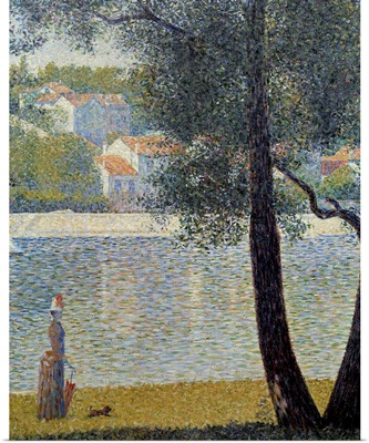 The Seine at Courbevoie by Georges Seurat