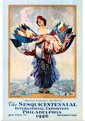 The Sesquicentennial International Exposition - Philadelphia 1926 Poster By Dan Smith
