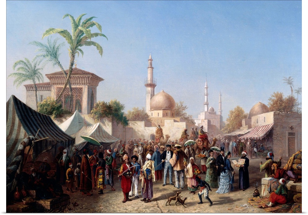 The Turkish Market By Rudolf Von Alt