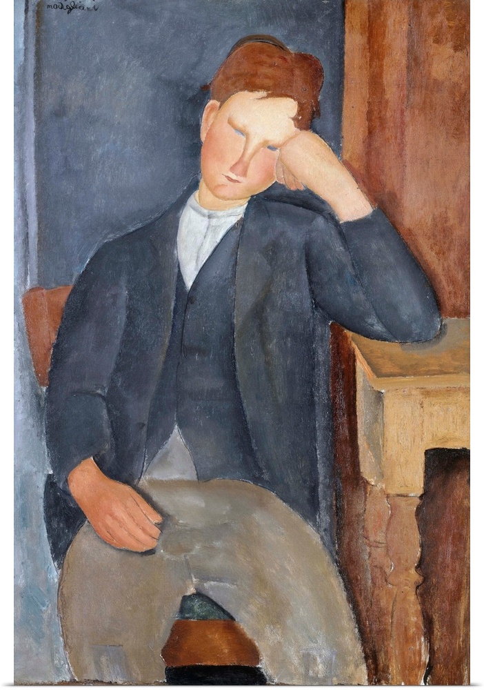 Amedeo Modigliani (French, 1884-1920), The Young Apprentice, 1918-19, oil on canvas, 100 x 65 cm (39.4 x 25.6 in), Musee d...