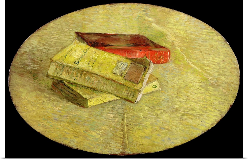Vincent van Gogh (Dutch, 1853-1890), Three Books, 1887. Oil on panel, 48 x 31 cm (18.9 x 12.2 in). Van Gogh Museum, Amster...