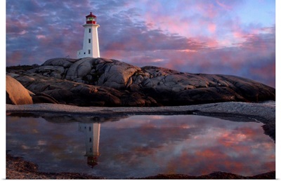 Tide Pool By Lighthouse