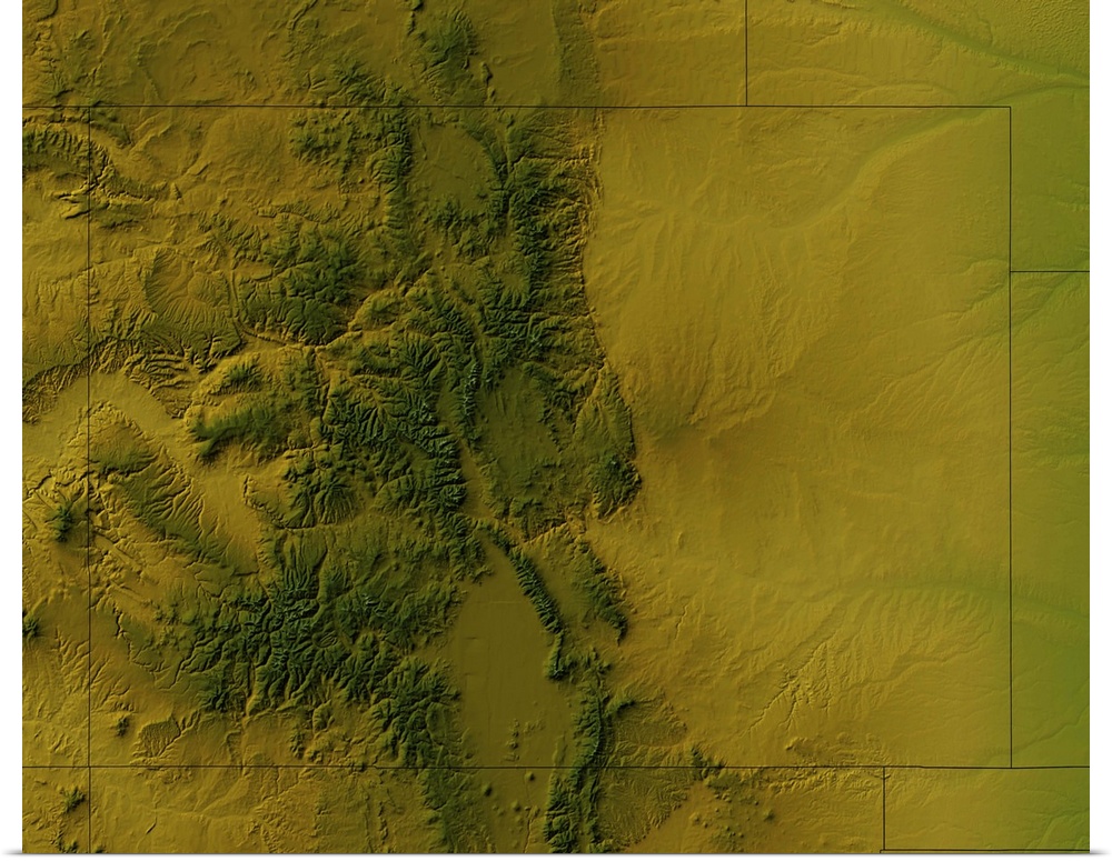 Topographic map of Colorado