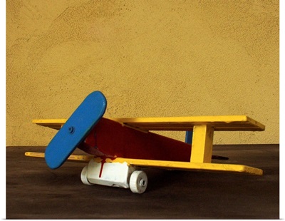 Toy wooden airplane