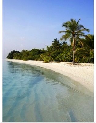 Tranquil tropical beach scene, Maldive Islands