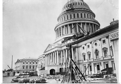 U. S. Capitol Under Construction