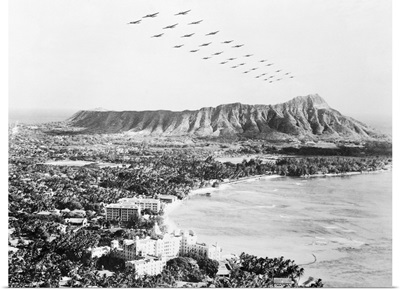 United States Military Aircraft Responding to Pearl Harbor Attack, Hawaii