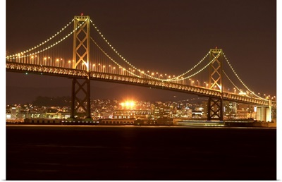 USA, California, San Francisco, Bay Bridge, night