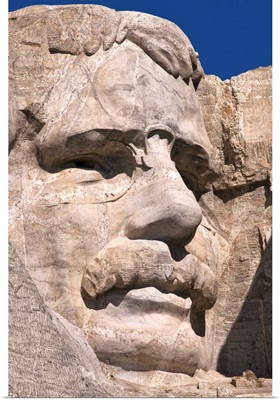 USA, South Dakota, Theodore Roosevelt on Mt Rushmore National Monument