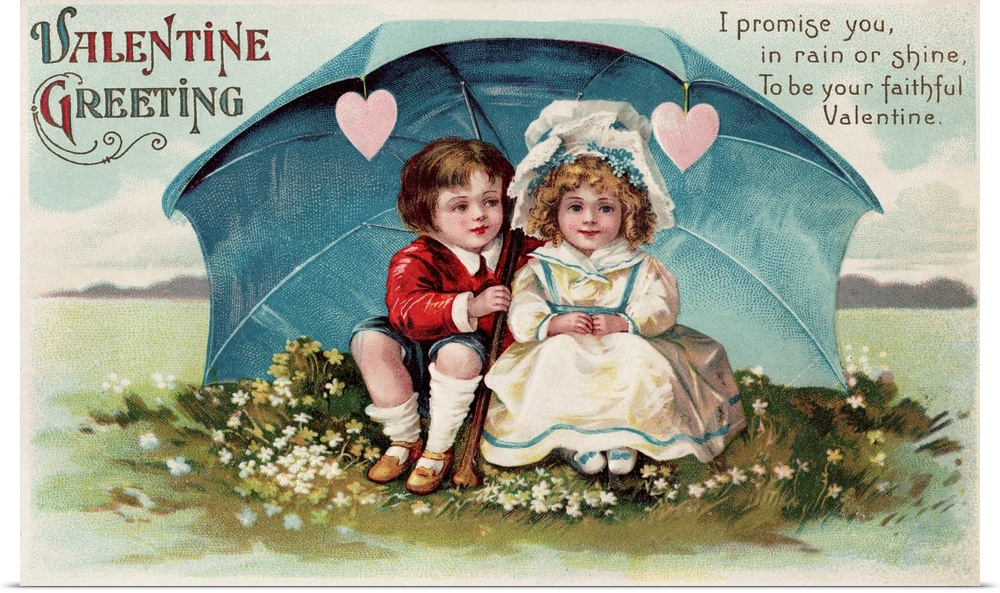 A Valentine postcard from circa 1910.
