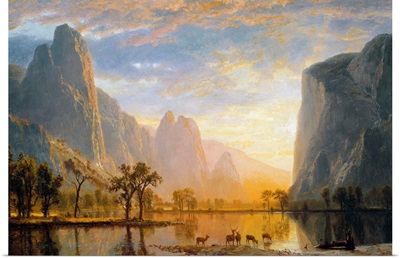 Valley Of The Yosemite By Albert Bierstadt