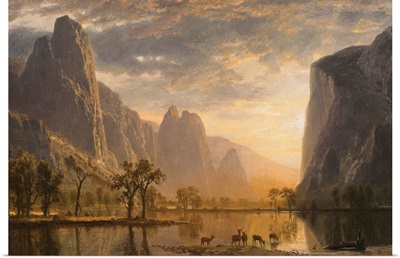 Valley Of The Yosemite By Albert Bierstadt