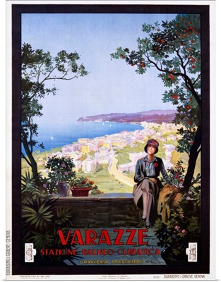 Varazze Italian Travel Poster
