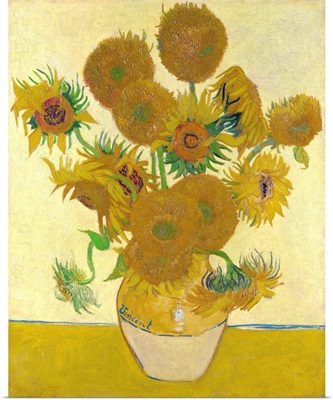 Vase With Fifteen Sunflowers By Vincent Van Gogh