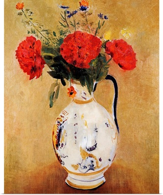 Vase With Flowers By Odilon Redon