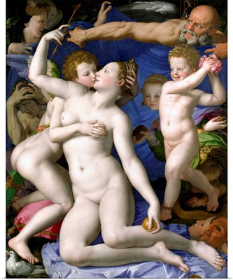 Venus, Cupid, Folly And Time (Allegory Of The Triumph Of Venus) By Agnolo Bronzino