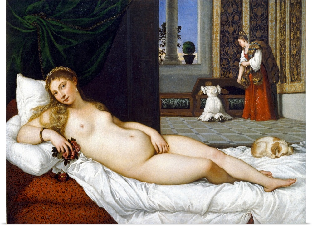 1538. Oil on canvas, 119  165 cm (47 x 65 in). Galleria degli Uffizi, Florence, Italy.