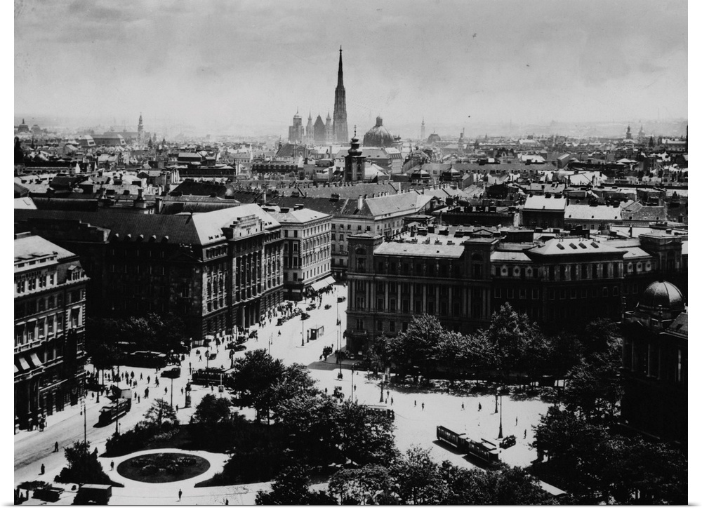 A panoramic view of the Austrian capital, Vienna.